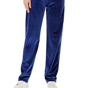 Soft and Cozy Brand Women’s Plus Size 2X Navy Blue Velour Pajama Lounge Pants